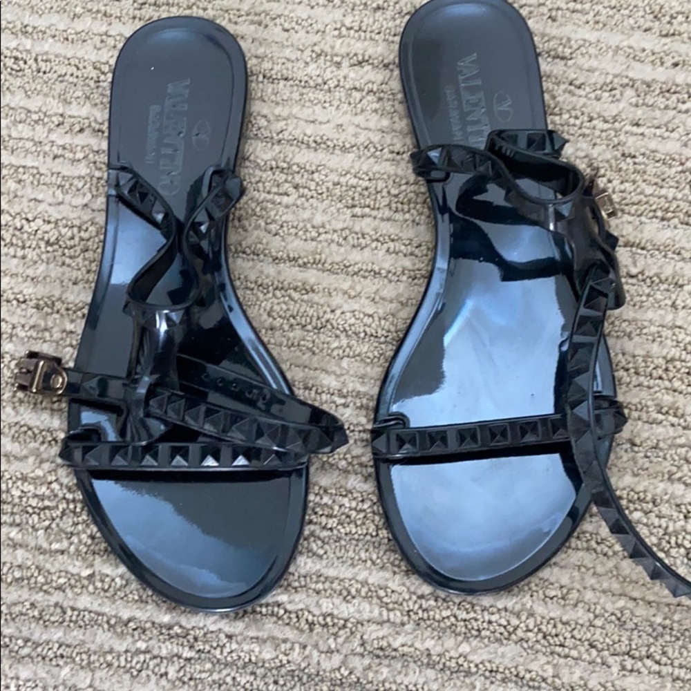 Valentino black jelly sandals size 36